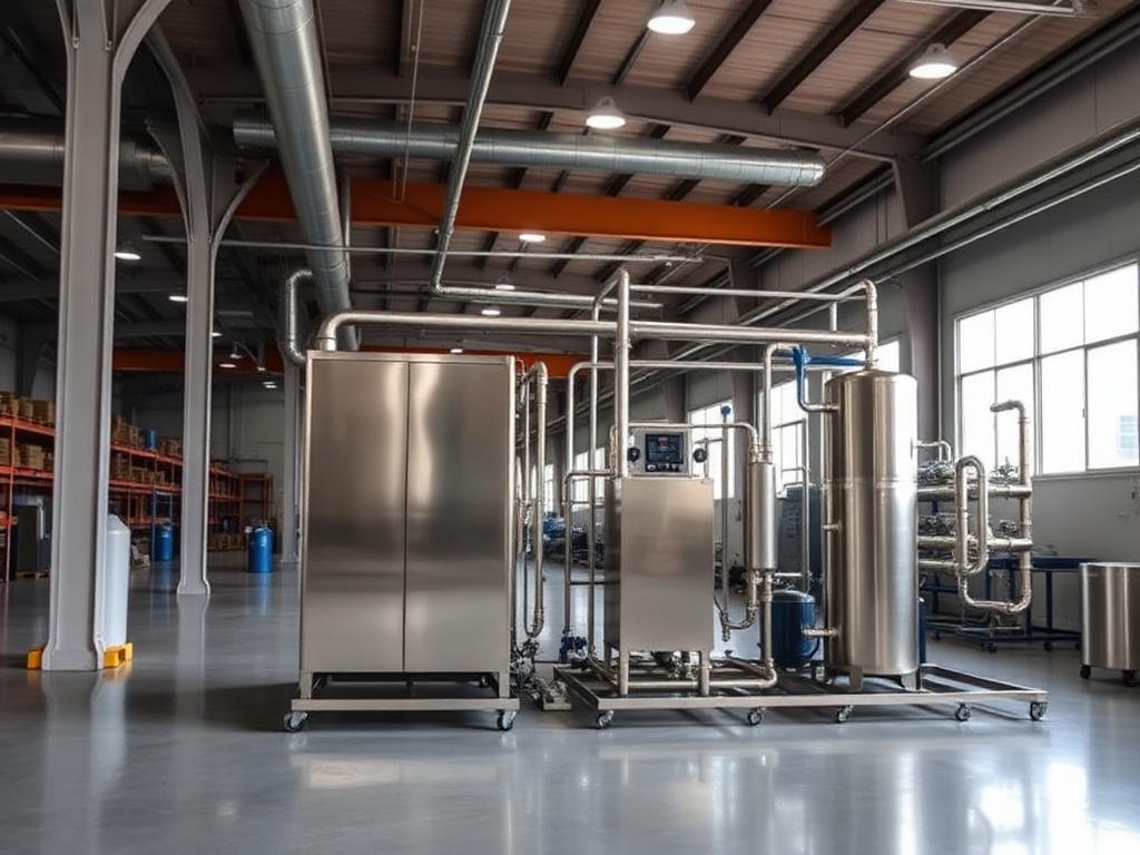 Industrial RO plant in Bangalore factory